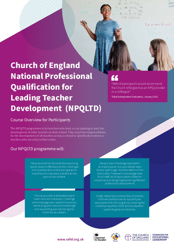 NPQLTD Course Overview